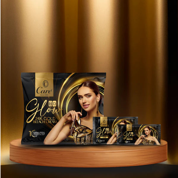 CARE HD GLOW 24K GOLD BLEACH CREAM 50Rs